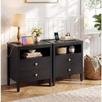 Black Bedside Table