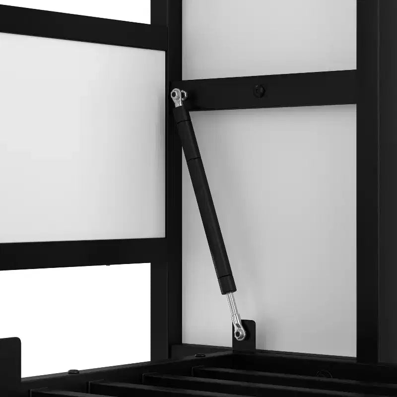 Lit escamotable double avec étagères, lit mural en métal avec design pliable pour petits espaces