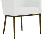 Christopher Knight Home Dorian Ensemble de 5 chaises de salle à manger industrielles rembourrées avec table de salle à manger ronde à pied central