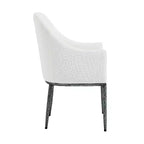Christopher Knight Home Dorian Ensemble de 5 chaises de salle à manger industrielles rembourrées avec table de salle à manger ronde à pied central