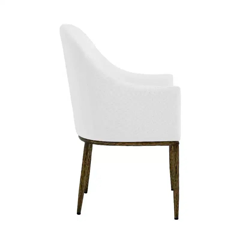 Christopher Knight Home Dorian Ensemble de 5 chaises de salle à manger industrielles rembourrées avec table de salle à manger ronde à pied central