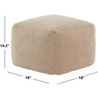 Pouf bouclé Samuels - SFV5041 - Safavieh Couture
