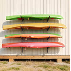 VEVOR Support de Rangement pour 4 Kayaks, Capacité de 136 kg, Support Mural Réglable Robuste pour Intérieur, Extérieur, Garage, Abri, Quai, Noir