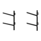 VEVOR Kayak Storage Rack for 2 Kayaks, Holds 200 lbs, Heavy Duty Adjustable Wall Mount Stand for Indoor Outdoor Garage Shed Dock, Black