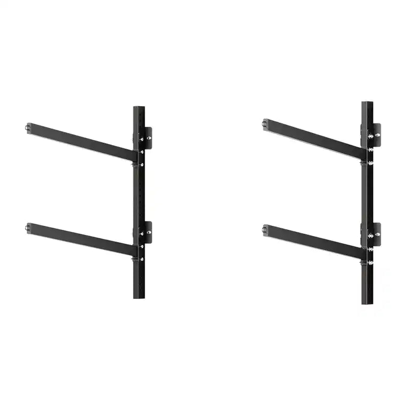 VEVOR Kayak Storage Rack for 2 Kayaks, Holds 200 lbs, Heavy Duty Adjustable Wall Mount Stand for Indoor Outdoor Garage Shed Dock, Black