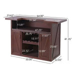 Meuble bar vintage 64 po Christopher Knight Home Maelis