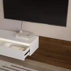 GDFStudio Ramsey Extendable LED TV Stand Entertainment Center with Storage