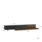 GDFStudio Ramsey Extendable LED TV Stand Entertainment Center with Storage