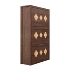 Acekool Brown Slim Shoe Cabinet with 6 Flip Drawers & Adjustable Shelves for Entryway