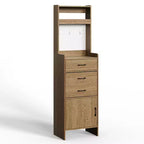 Meuble à chaussures 5-en-1 avec tiroir basculant, rangement à chaussures d'entrée avec panneau perforé, étagère réglable, meuble d'entrée en bois