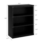 Étagère à 3 niveaux de style milieu de siècle, Rangement cubes entrecroisés avec kit anti-basculement, Organisateur rétro pour salon, bureau à domicile
