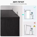 Étagère à 3 niveaux de style milieu de siècle, Rangement cubes entrecroisés avec kit anti-basculement, Organisateur rétro pour salon, bureau à domicile