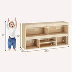 Kids Toy Storage Organizer with 5 Storage Cubbies, Toy Organizers W/Drawer, Kids Bookshelf and Toy Storage for Playroom, Bedroom, Kids Room, Classroom