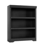 Bibliothèque à 2/3 niveaux, Étagère de style ferme avec tablettes réglables, Meuble de rangement ouvert et Design antidérapant pour Bureau, Bibliothèque et Salon