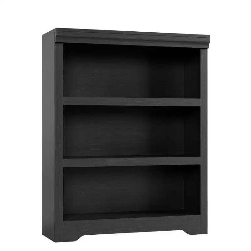 Bibliothèque à 2/3 niveaux, Étagère de style ferme avec tablettes réglables, Meuble de rangement ouvert et Design antidérapant pour Bureau, Bibliothèque et Salon