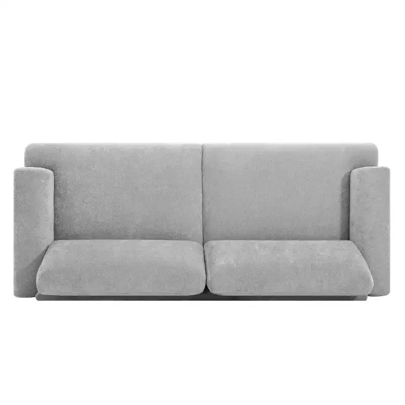79.9 Canapé de salon, canapé 3 places avec pieds en bois d'hévéa, fauteuil de canapé pour maison/appartement, gris - ModernLuxe