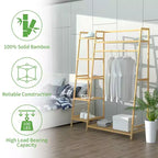 Portant à vêtements, cintre autoportant, étagères de rangement multiniveaux, porte-vêtements pour couloir, salon, chambre à coucher