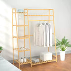 Portant à vêtements, cintre autoportant, étagères de rangement multiniveaux, porte-vêtements pour couloir, salon, chambre à coucher