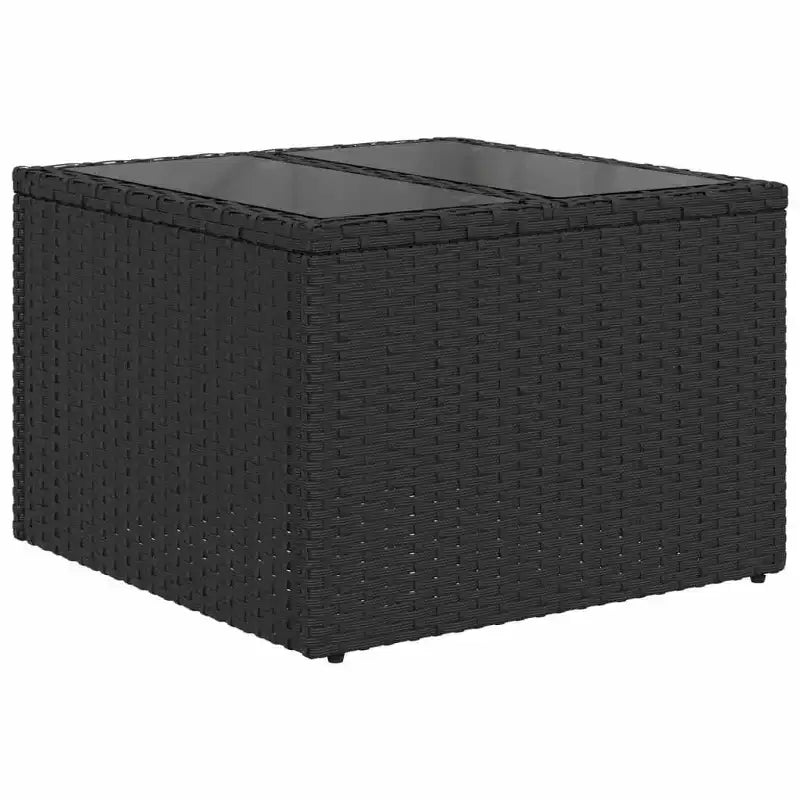 vidaXL Ensemble de canapés de jardin coussins noirs avec housses blanc crème