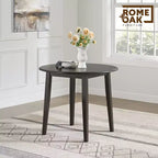 ROME + OAK Hinged Drop Leaf Dining Table Round Tabletop