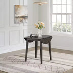 ROME + OAK Hinged Drop Leaf Dining Table Round Tabletop