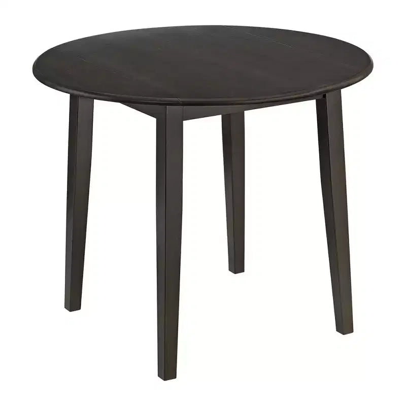 ROME + OAK Hinged Drop Leaf Dining Table Round Tabletop