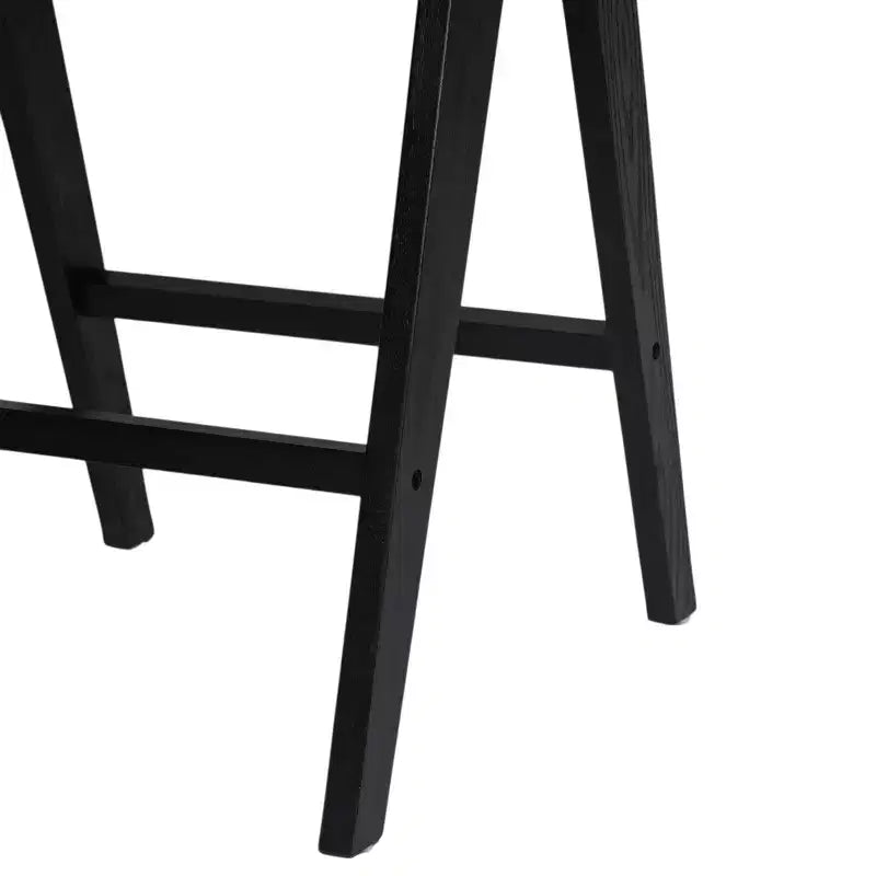 Christopher Knight Home Kelly Modern Minimalist Rubberwood Bar Stools with Cane Design (Set of 2)