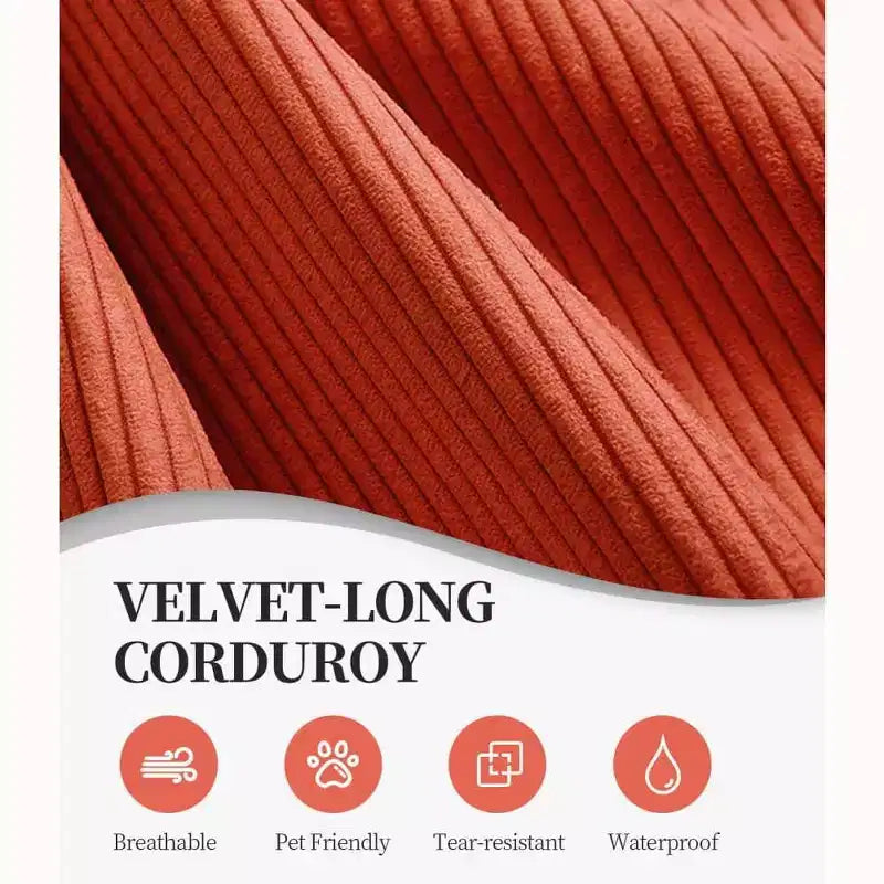 MooxvMoo 79 Modular Sectional Sofa Bed Convertible, Pudding Floor Sofa, Compression Sleeper for Living Room Bedroom, Orange