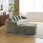 GDFStudio Belmont 104 Full Compression L-Shape Modular Chenille Upholstered Sectional Sofa