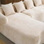 GDFStudio Belmont 104 Full Compression L-Shape Modular Chenille Upholstered Sectional Sofa