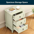 Heynemo Modern Painted 3-Drawer Nightstand
