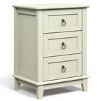 Heynemo Modern Painted 3-Drawer Nightstand