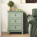 Heynemo Modern Painted 3-Drawer Nightstand