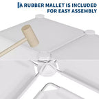 Organisateur de rangement 12 cubes, étagère en PVC empilable à monter soi-même, unité polyvalente pour chambre/salon/bureau à domicile