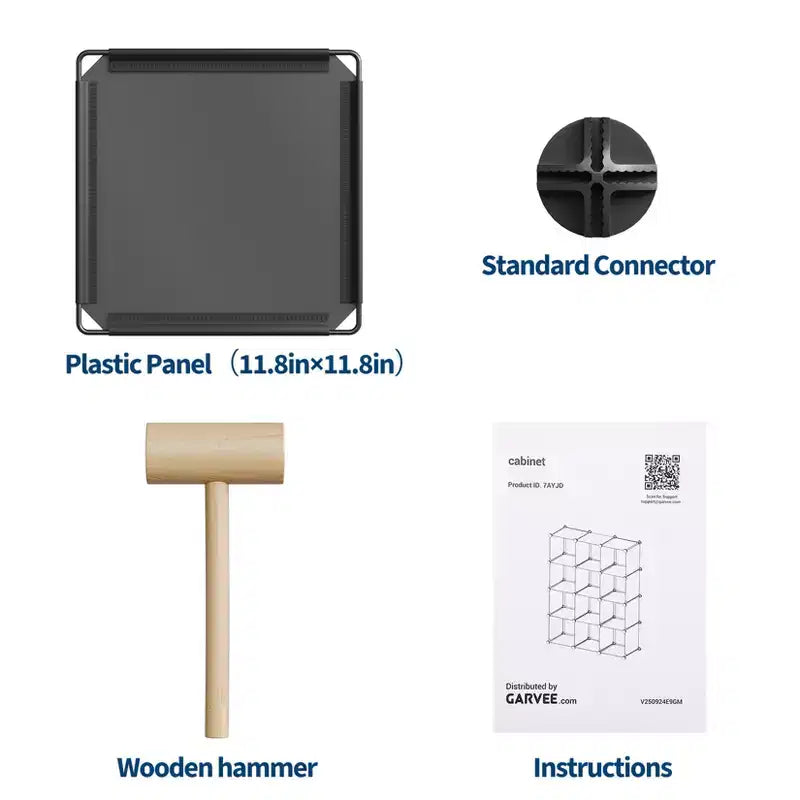 Organisateur de rangement 12 cubes, étagère en PVC empilable à monter soi-même, unité polyvalente pour chambre/salon/bureau à domicile