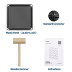 Organisateur de rangement 12 cubes, étagère en PVC empilable à monter soi-même, unité polyvalente pour chambre/salon/bureau à domicile