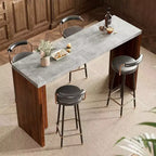 Table de bar rectangulaire moderne 55 en faux marbre, hauteur comptoir - Table de salle à manger haute pour cuisine et salon - Table de pub ou îlot de cuisine
