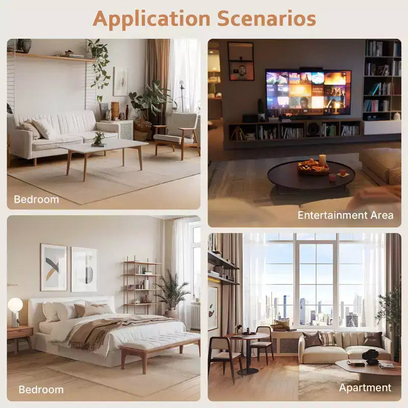 Meuble TV Zevemomo 68,89" pour téléviseurs jusqu'à 75", Console TV cannelée avec 5 Compartiments de Rangement et Pieds en Métal Robustes, pour Salon, Chêne Naturel