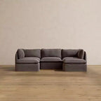 Anabei Modular Washable 3-Seater U-Sectional Sofa | Deluxe+ Seat & Cloud Pillow