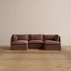 Anabei Modular Washable 3-Seater U-Sectional Sofa | Deluxe+ Seat & Cloud Pillow