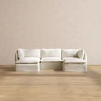 Anabei Modular Washable 3-Seater U-Sectional Sofa | Deluxe+ Seat & Cloud Pillow