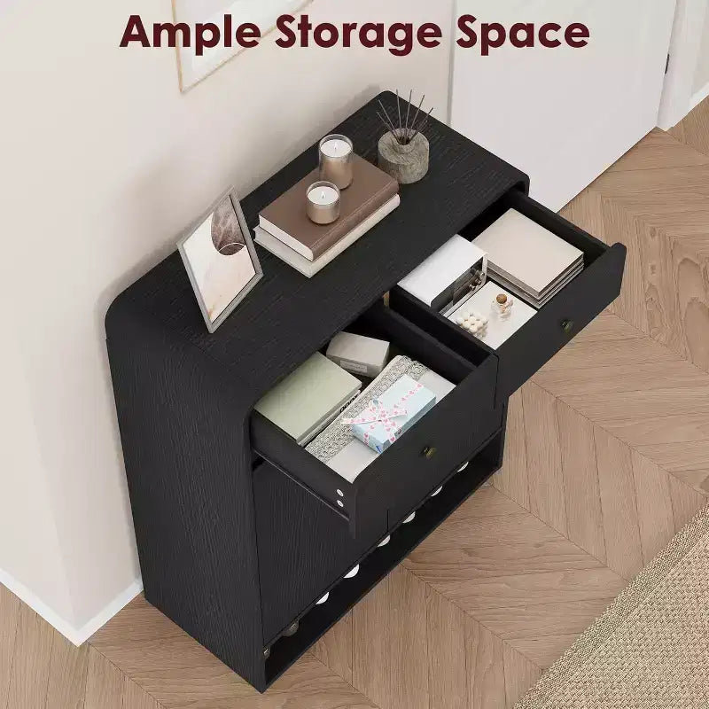 Meuble de rangement à chaussures de 80 cm, 2 portes, 2 tiroirs, organisateur autoportant pour entrée, pour couloir, salon