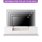 Meuble TV moderne ATJafurn pour téléviseurs de 65/70/75/85 pouces, meuble TV en bois avec rangement et tiroirs pour salon