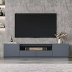 Meuble TV moderne ATJafurn pour téléviseurs de 65/70/75/85 pouces, meuble TV en bois avec rangement et tiroirs pour salon