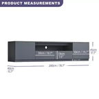 Meuble TV moderne ATJafurn pour téléviseurs de 65/70/75/85 pouces, meuble TV en bois avec rangement et tiroirs pour salon