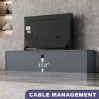 Meuble TV moderne ATJafurn pour téléviseurs de 65/70/75/85 pouces, meuble TV en bois avec rangement et tiroirs pour salon
