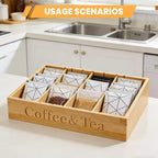 Support à dosettes de café en bois pour comptoir, organiseur de dosettes K en bois naturel, peut contenir plus de 30 dosettes/sachets de thé, décoration de station de café peu encombrante