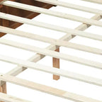 Cadre de lit plateforme moderne en bois Parker Christopher Knight Home avec tête de lit capitonnée et étagères de rangement latérales