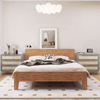 Commode en rotin TYBOATLE, commode à 3 tiroirs avec détails en cannage bohème, organisateur de rangement moderne du milieu du siècle pour chambre à coucher, salon