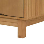 Commode moderne à 6 tiroirs Whisen avec panneau cannelé, coffre d'appoint pour chambre à coucher, armoire de rangement polyvalente